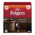 thumbnail image 1 of Folgers Intensely Dark Extra Dark Roast Coffee, Single-Serve K-Cup Pods For Keurig Coffee Makers, 48 Pods, 1 of 7