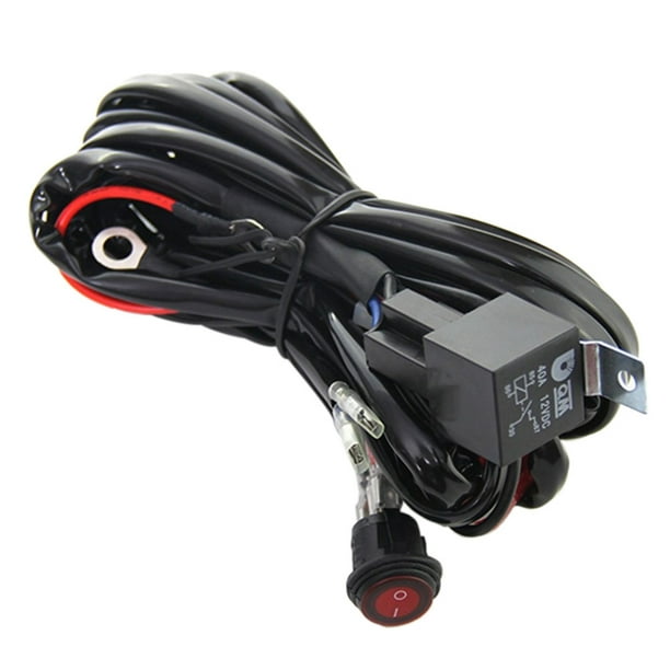 LED Light Bar Wiring Harness Kit 14AWG Heavy Duty 12V OnOff Switch