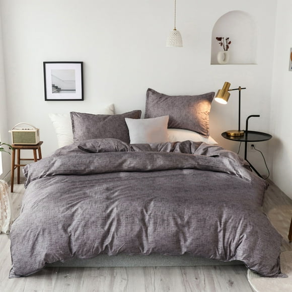 Decoración del hogar, decoración de la habitación, tamaño de la funda nórdica, juego de funda nórdica con cierre de botones, funda de edredón de microfibra suave lavada con 2 fundas de almohada para t