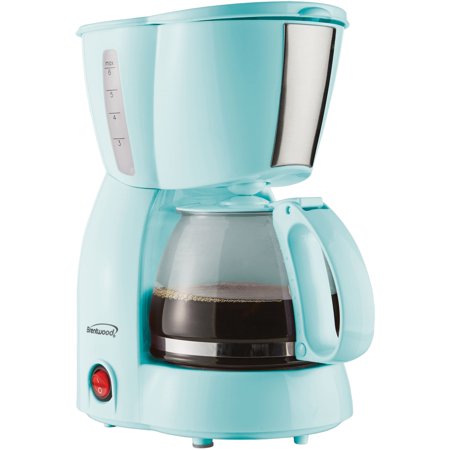 4 Cup Coffee Maker, Blue
