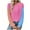 Hot Pink, variant on Womens Long Sleeve Tops Fall Fashion 2025 Crewneck Color Block Ribbed Knit Casual Loose Fit Pullover Shirts Pink M
