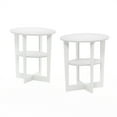 thumbnail image 2 of Furinno JAYA Oval End Table, Set of Two, White, 2 of 5