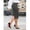 Dark Grey, variant on Dark Grey Autumn Commute Solid High Waist Pencil Skirt Professional Back