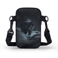 thumbnail image 2 of HELLHERO Shark Strawberry Adjustable Shoulder Strap Crossbody Bag Polyester 2 Layers Underarm Shoulder Bag for Daily Use, 2 of 7