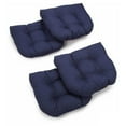 thumbnail image 2 of Blazing Needles Reo Solid U-Shaped Outdoor Seating Cushions, Weather-Resistant Fabric (4 Count), 2 of 3