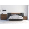 thumbnail image 3 of Mantra 3 Piece Full Size Bedroom Set  Walnut and Black, 3 of 6