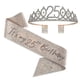 thumbnail image 5 of Birthday Sash And Tiara Rose Gold Birthday Sash Crown 40 & Fabulous Shoulder Strap And Tiara For Women, 5 of 5
