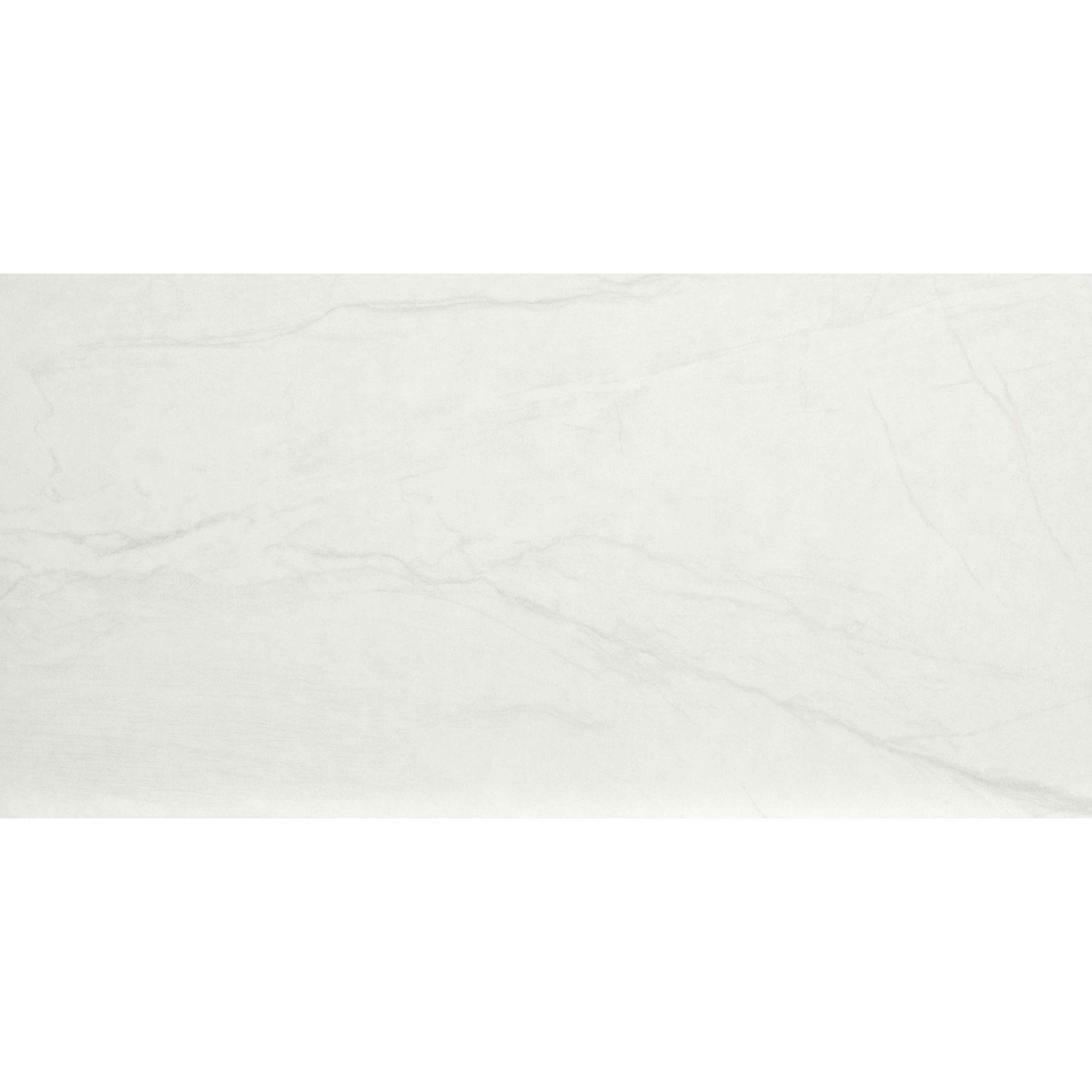 Anastasia White 12 In. X 24 In. Polished Porcelain Floor And Wall Tile (16 Sq. Ft./Case)