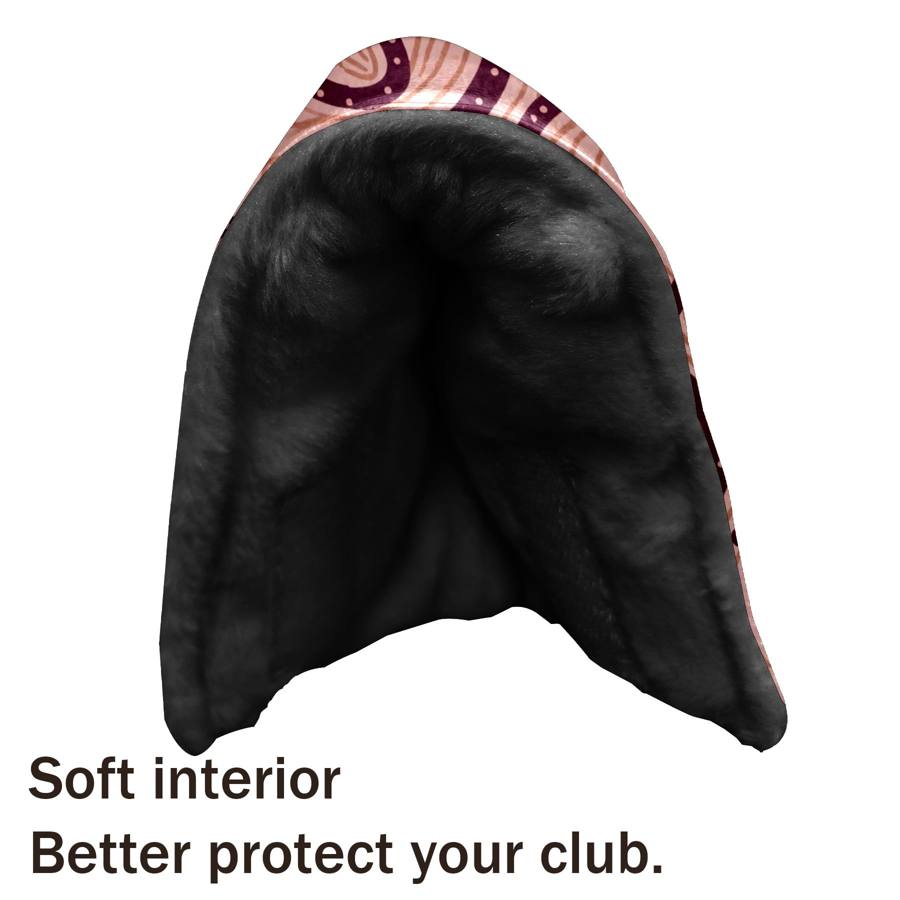 Golf Club Head Cover | Leather Golf Club Putte Headcover , Waterproof Golf Club Head Cover Set Driver Headcovers for Golf Clubs Men Women Wavy Line