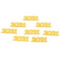 thumbnail image 3 of Celebration Decor 2021 - Confeti dorado de 100 g para boda, Año Nuevo, fiesta de cumpleaños, graduación, suministros de decoración, 3 of 14