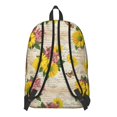thumbnail image 3 of Sunflower and Hydrangea Cream Pattern Backpack for School, Cute School Bag with Adjustable Shoulder Straps and Padded Back, 15.7"x11.8"x5.5", 3 of 5