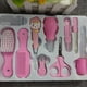 thumbnail image 3 of Kit de cuidado y cuidado de la salud del bebé 10 en 1 Cortauñas Cepillo Peine Tijeras Lima Aspirador nasal Dedo Cepillo de dientes Kit de cuidado de seguridad para bebés (rosa), 3 of 5