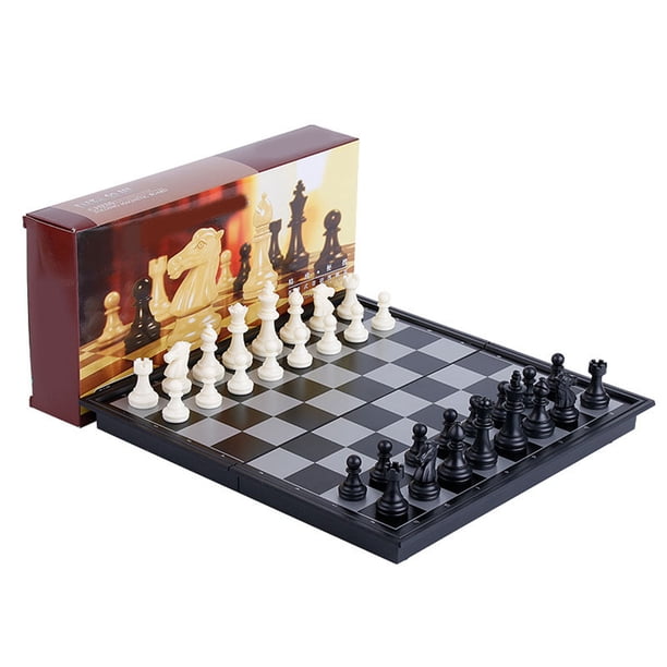 Juegos De Mesa Internacionales De Ajedrez, Almacenamiento Fácil De Apariencia Duarble Brillante De Viaje Magnético De Ajedrez Set Fuerte Adsorción Para Regalo