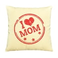 thumbnail image 1 of I Love Mom-1  Printed Cotton Decorative Pillows Cover Cushion Case VPLC_03, 1 of 1