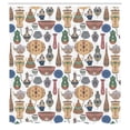 thumbnail image 2 of Ambesonne Ceramic Print Shower Curtain, Oriental Ornaments, 69"Wx70"L, White and Multicolor, 2 of 4
