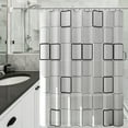 thumbnail image 6 of Waterproof Fabric Shower Curtain with Metal Grommets for Wet Dry Separation, Machine Washable Liner for Bathroom, 70x78 Inches, Easy Care and Mold Resistant | White KTFgvq, 6 of 8