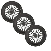 ACDANC Reusable Paper Plate Holders,Holding 10" Paper Plates for BBQ's,Parties,& Camping,Black,3PCS