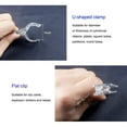 thumbnail image 7 of 16Pcs Clear Sign Clips Plastic Clip Holder Stand, Swivel Price Signs Tag, 7 of 7