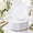 Silver-7.5inch, variant on Pink 10.25inch Plastic Party Plates for Weddings, Gatherings and Special Events
