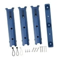 thumbnail image 1 of Soporte para caña de pescar de 3 tubos con tornillos de montaje para barco de remolque azul, 1 of 8