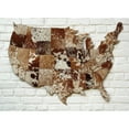 thumbnail image 4 of LOOMINAIRE USA Leather Map Tan, 4 of 5