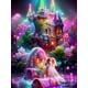 thumbnail image 1 of Full Mosaic Diamond Painting Fairy Tale House 5D Diamond Embroidery Home Decor Dream Castle DIY Rhinestone Cross Stitch S454square 24x30cm Gao Jinjia LED, 1 of 2