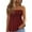 58#Wine, variant on Tube Tops for Women Strapless Tops Summer Bandeau Tank Tops Gradient Tanks Smocked Ruffled Backless Sleeveless Shirts Green L