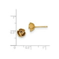 thumbnail image 2 of 14K Yellow Gold Earring Button Women'S Diamond-Cut 7.5 mm, 2 of 2