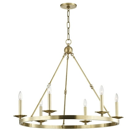 

Hudson Valley Lighting 3206 Allendale 6 Light 36 Wide Taper Candle Chandelier - Brass