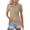 Light Brown -BO44, variant on Dwellite Women's Polo Shirts Cotton Short Sleeve Shirt Buttons Collared Shirts Summer Casual Golf Tops 2026 Pink S