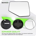 thumbnail image 5 of SCITOO Side View Mirror Passenger Side Glasses Door Mirror Glass fit for 2006-2011 for Ford Ranger 2006-2010 Mercury Mountaineer 2007-2010 for Ford Explorer Sport Trac Chrome, 5 of 8