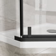 thumbnail image 3 of ResenkosNeo-Angle Frameless Shower Door 36 in.D x 36 in.W x 72 in.H Corner Shower Enclosure With Clear SGCC Tempered Glass Pivot Shower Door In Matte Black Finish, 3 of 5