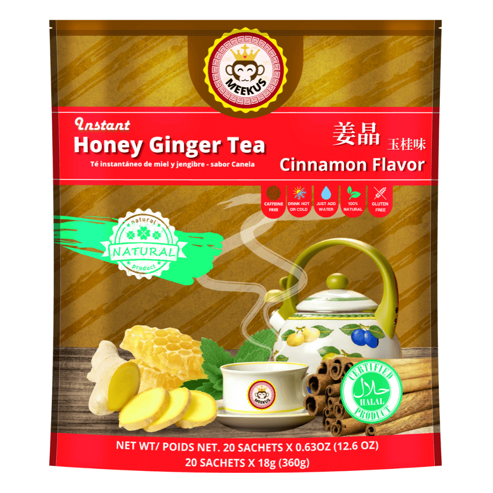 Meekus Honey Ginger Tea Cinnamon Flavor 20 sachets X 0.63 oz (12.6