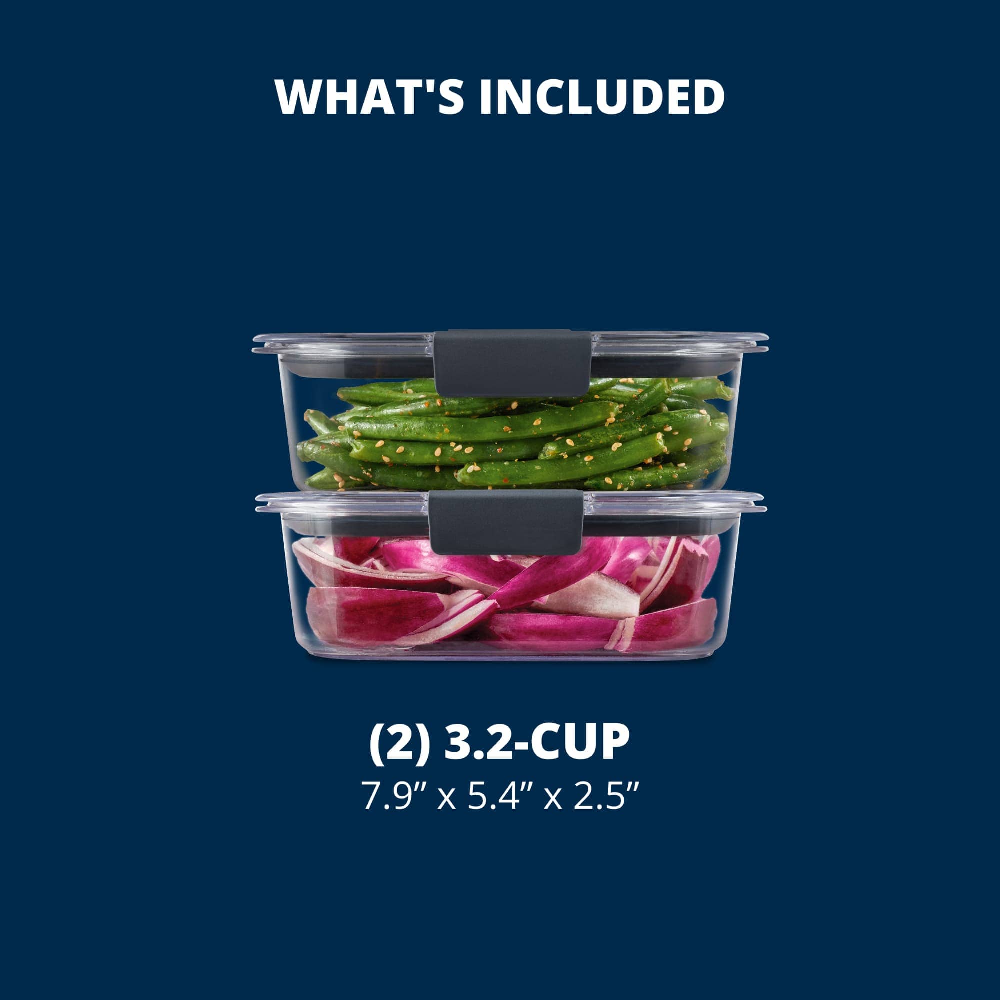 Rubbermaid 3.2-Cup Brilliance Food Storage Container, 2-Pack photo 7