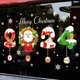 thumbnail image 3 of Pegatinas de Feliz Año Nuevo, calcomanías navideñas de Papá Noel para ventana, decoraciones navideñas para el hogar, regalos de Papá Noel, 2024, 3 of 4