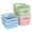 Blue & Pink & Green, variant on PinkSheep 6 Pack Plastic Storage Baskets Small Organizer Basket Bins Brown