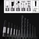 thumbnail image 4 of Extractor de tornillos de 12 piezas, práctico juego de herramientas para quitar pernos y tuercas rotas con taladros JM, 4 of 5