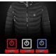thumbnail image 2 of Heated Jacket, Winter Outdoor Warm Electric Heating Coat, 8 Heating Zones, 2 of 3