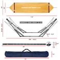thumbnail image 2 of Tranquillo 550lb Capacity 2 Persons 2 Hammocks Included/Foldable Portable Hammocks with Stand, Tree Straps, Carry Bags for Garden Camping, 2 of 5