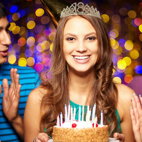 GOOHOCHY Birthday Sash for Women Girl Shoulder Strap Crown Decorations