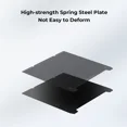 thumbnail image 3 of Creality K1 Max Build Plate Kit 315 * 310mm, High-Strength Spring Steel Platform with Smooth PEI Surface and Soft Magnetic Sticker for K1 Max, Ender 3 Max Neo, Ender 3 S1 Plus 3D Printers, 3 of 7