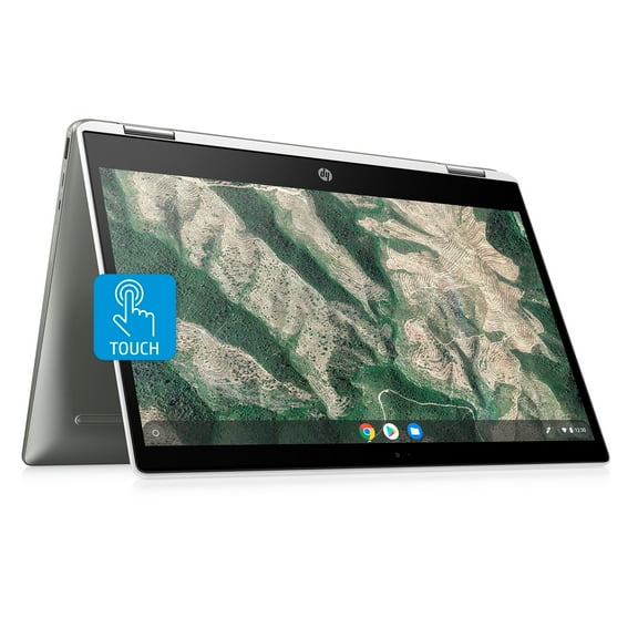 Pre-Owned HP X360 14" Pentium Touch 4GB/128GB Chromebook, 14" HD Touch Display, Intel Pentium Silver N5000, 4GB RAM, 128GB eMMC, Intel UHD Graphics 600, 14b-ca0061wm