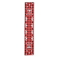 thumbnail image 1 of Xmas Table Runner Washable Red Plaid Tablecloths Printed Rectangle Placemat Kitchen Birthday Home Living Room Decorations Xmas Tree, 1 of 9