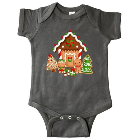 

Inktastic Gingerbread House Christmas Gift Baby Boy or Baby Girl Bodysuit