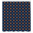 thumbnail image 3 of Skull Smoking Shower Curtain, Repetitive Pattern Colorful Robot Heads Art Illustration, Fabric Bathroom Set with Hooks, 69W X 84L Inches Extra Long, Dark Blue Grey and Multicolor, by Ambesonne, 3 of 3