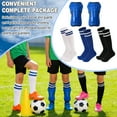 thumbnail image 7 of Hengguang 4 Pcs Soccer Shin Guards Set for Kids - Youth Protective Pads with 3 Pairs Socks, Lightweight Breathable Gear for Boys & Girls Ages 6-14, 7 of 7