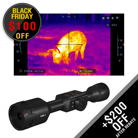 ATN ThOR 4 384x288, 1.25-5x, Thermal Rifle Scope with Ultra Sensitive Next Gen Sensor, WiFi, Image Stabilization, Range Finder, Ballistic Calculator and IOS and Android