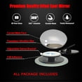 thumbnail image 3 of 4 Pairs of Car Boundless Small Round Mirror 360 Degree Reversing Blind Spot Mirror Blind Spot Mirror Rear View Rotating Mirror Car Small Round Mirror, 3 of 6