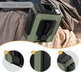 thumbnail image 6 of CoudarTitie Portable Waist Fan 100 Gears Flashlight Quiet Hands Freely Multiuse Rechargeable Green, 6 of 9