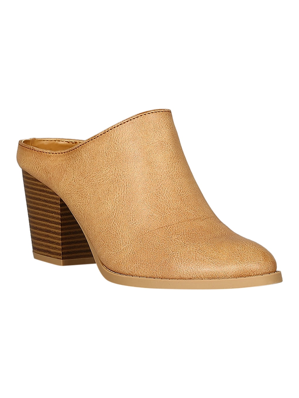 qupid snakeskin mules